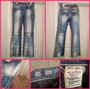 SOLD!!!  Miss me jeans 28/35